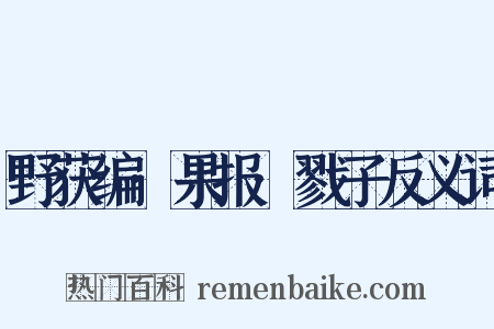 野获编·果报·戮子反义词是什么意思的图片